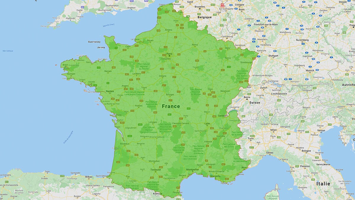 Carte des zones éligibles à l'isolation à 1 euro Carte des zones éligibles à l'isolation à 1 euro